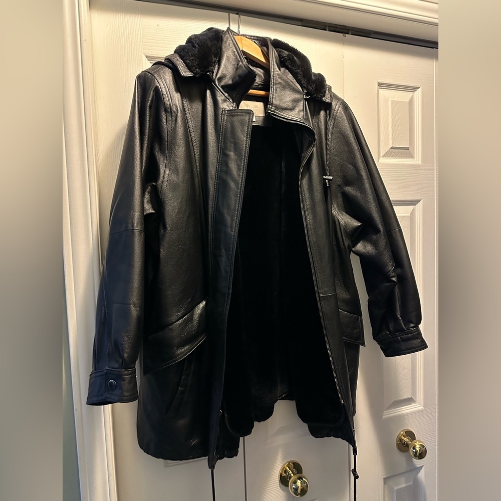 Croft & Barrow 3-in-1 leather coat